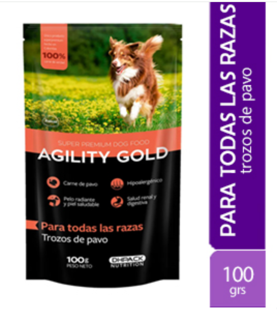 Agility Gold - Trozos De Pavo Adulto