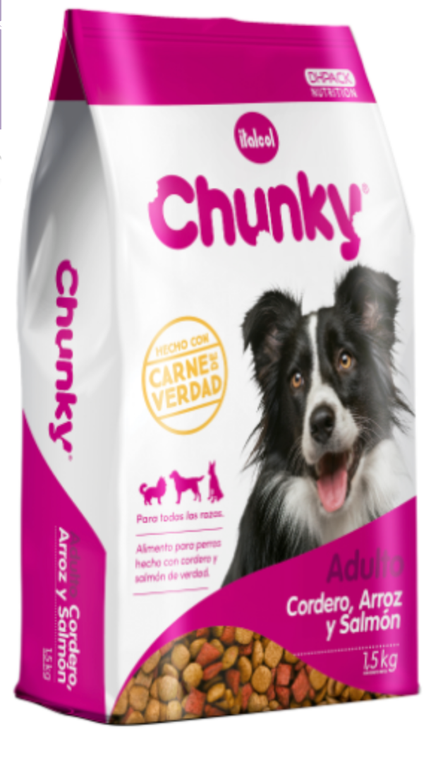 Chunky cordero arroz y salmon adultos 4 kilos