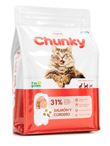 chunky gatos salmon cordero 8 kilos